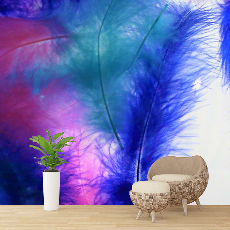 Eco-friendly Wall Mural Wallpaper Feather Photography Sitting Room Wall Mural