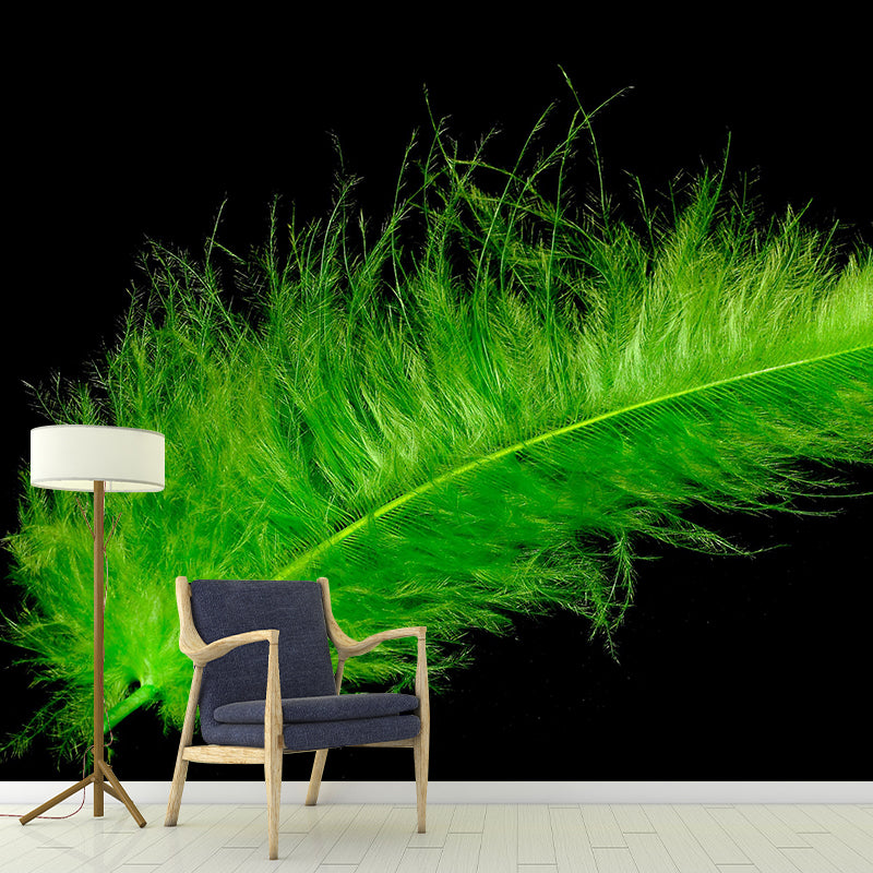 Eco-friendly Wall Mural Wallpaper Feather Photography Sitting Room Wall Mural