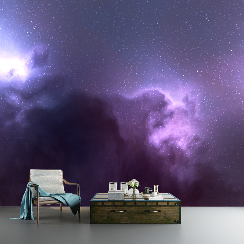 Environment Friendly Wall Mural Wallpaper Universe Sitting Room Wall Mural