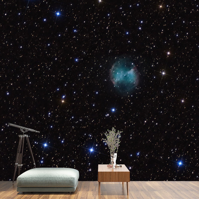 Environment Friendly Wall Mural Wallpaper Universe Sitting Room Wall Mural