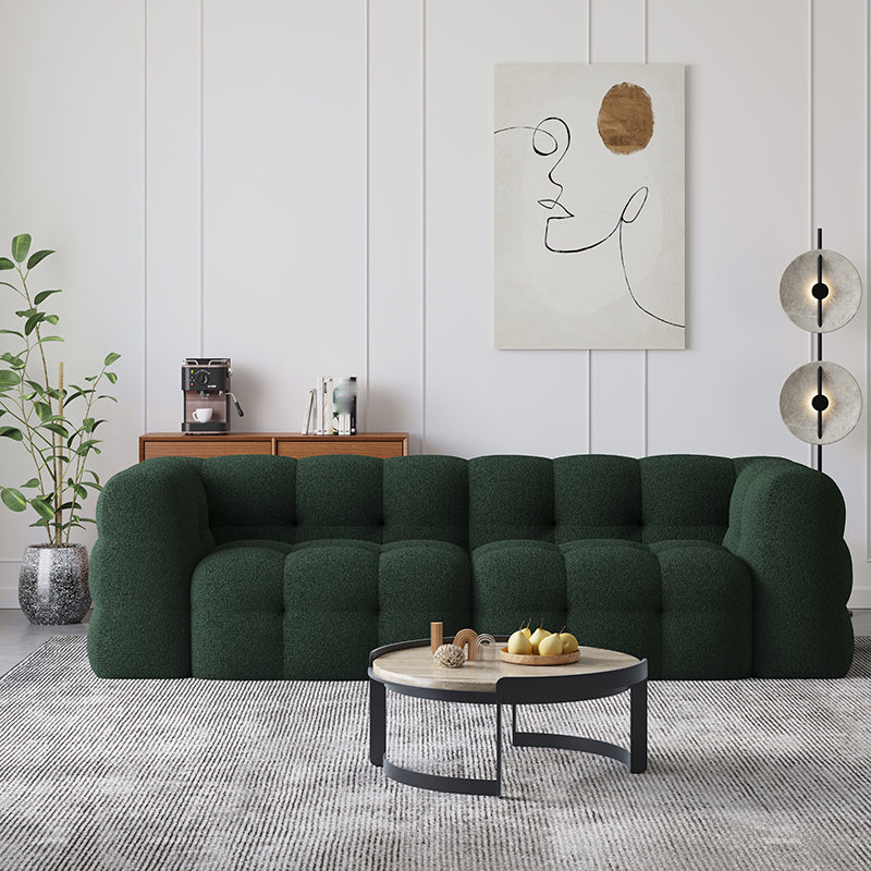 Sofa Green Contemporary Tuxedo Arm Chesterfield pour le salon, appartement