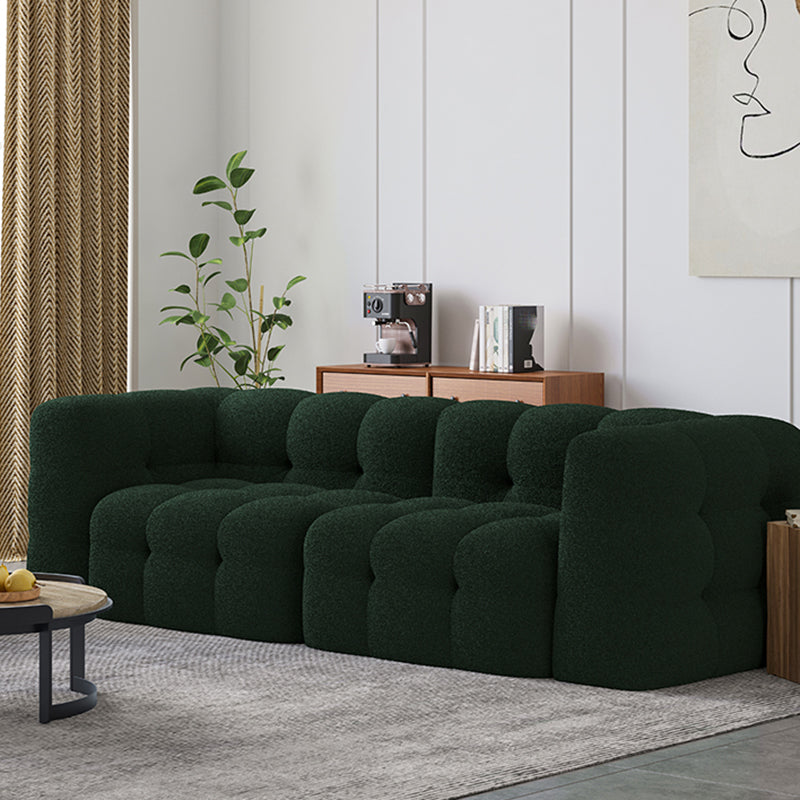 Sofa Green Contemporary Tuxedo Arm Chesterfield pour le salon, appartement