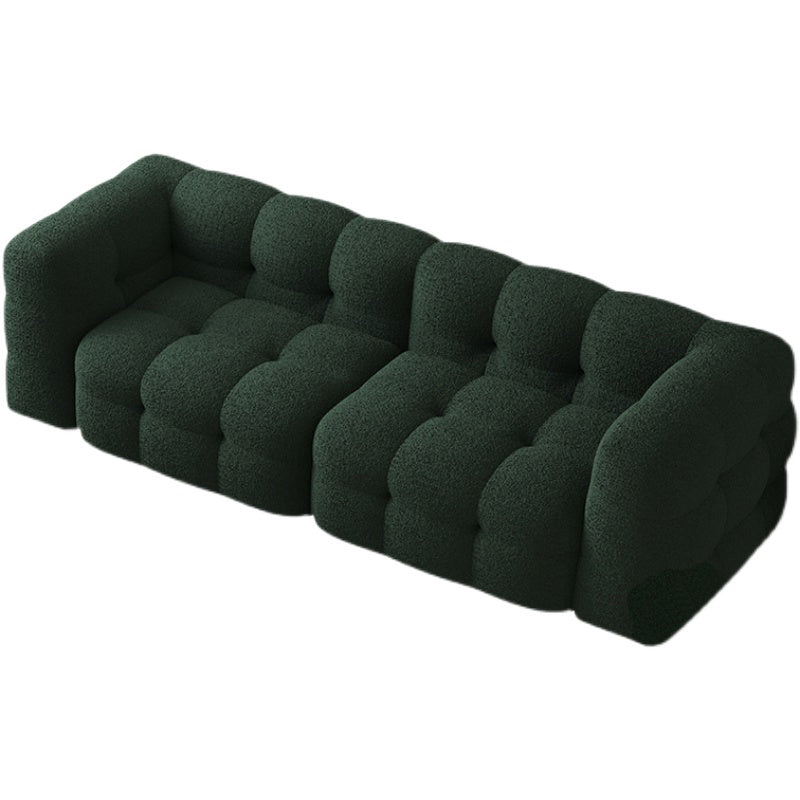 Sofa Green Contemporary Tuxedo Arm Chesterfield pour le salon, appartement