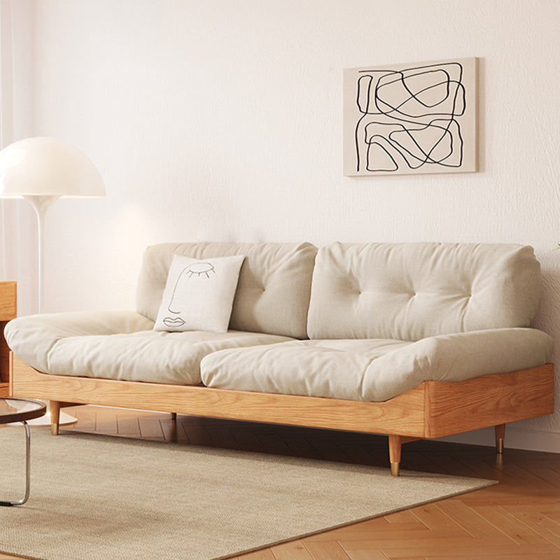 Armloses Sofa loser Rücken 35 "W Tufted Modern Sofa für Wohnzimmer