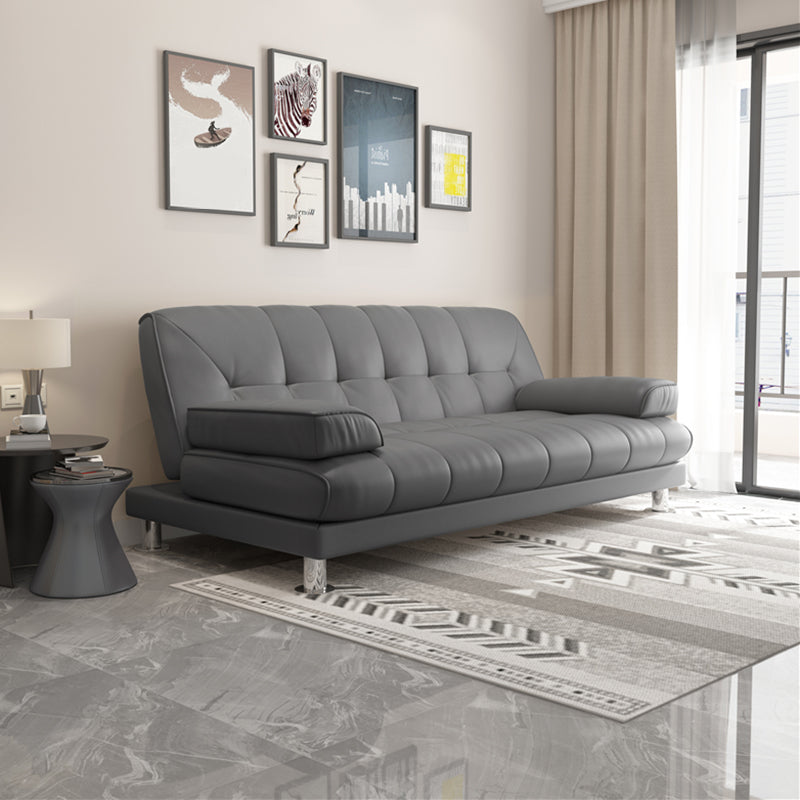 Divano convertibile convertibile con la spalla trapuntata contemporanea per l'appartamento