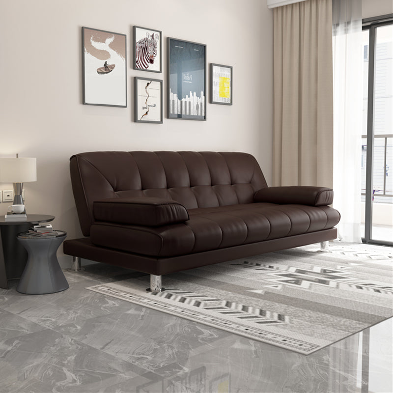 Divano convertibile convertibile con la spalla trapuntata contemporanea per l'appartamento
