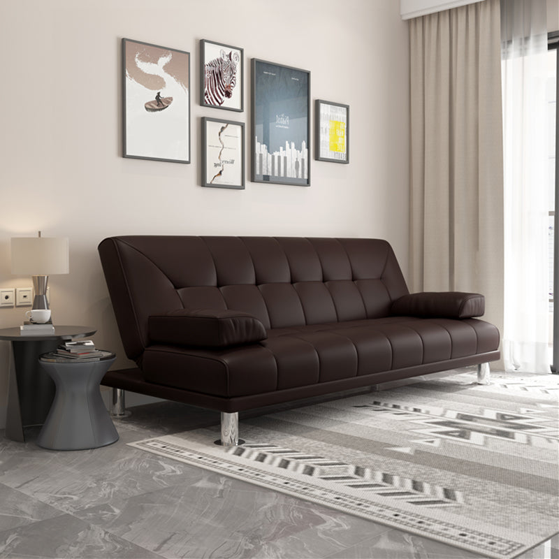 Divano convertibile convertibile con la spalla trapuntata contemporanea per l'appartamento
