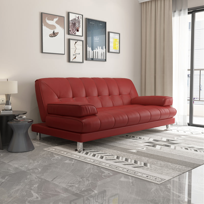 Divano convertibile convertibile con la spalla trapuntata contemporanea per l'appartamento