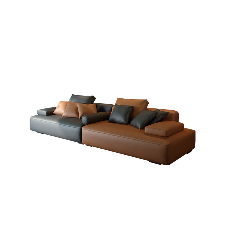 Übergangs modernes fleckbeständiges Sofa mit Störkissen 25,6 "H Square Arm Sofa