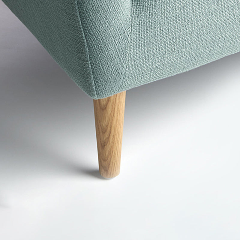 31,5 "hinen quadrato di lino quadrato di divano curvo scandinavo