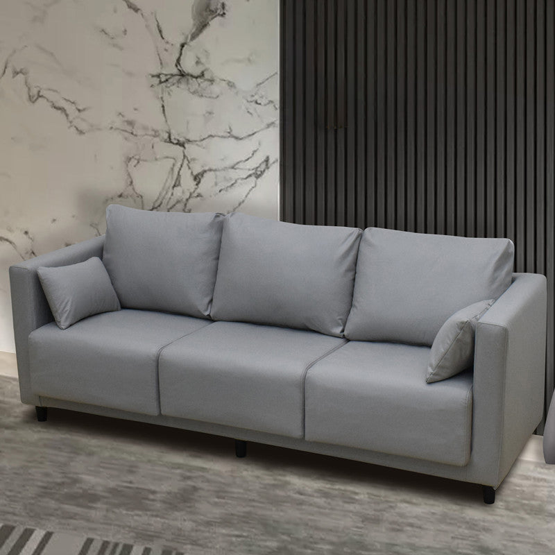 Linen Square Arm Modern Sofa with Slipcovered for Living Room and Apartment