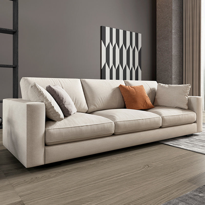 Scandinavian Standard Sofa with Multiple Cushion Seat 33.46"High Square Arm Sofa