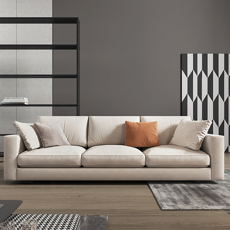 Scandinavian Standard Sofa with Multiple Cushion Seat 33.46"High Square Arm Sofa