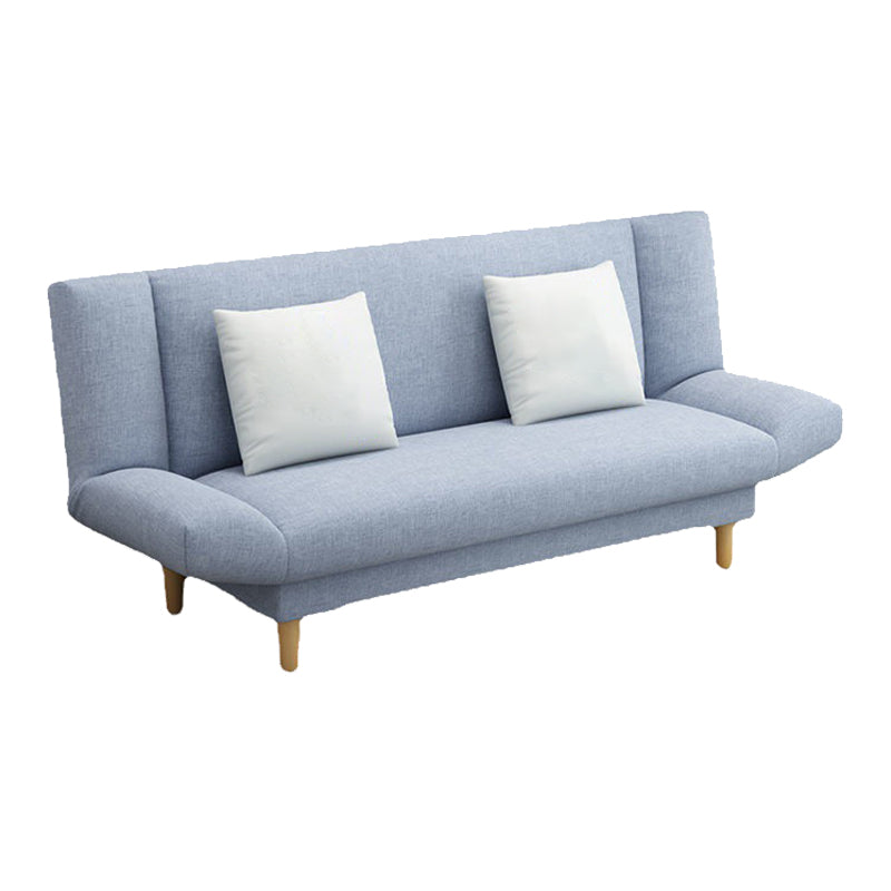 Convertible Cotton Blend Settee Loveseat 2-seater Armless Settee