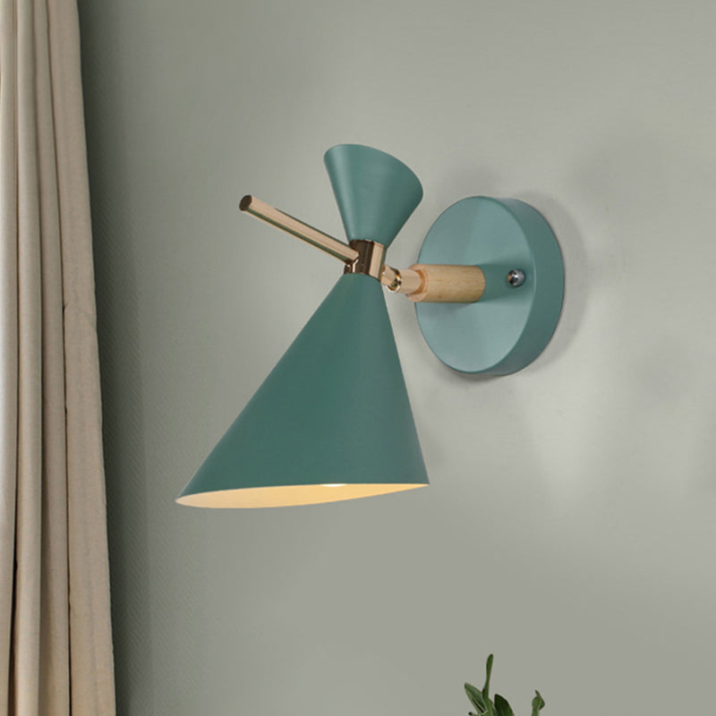 Hoekschaduw Wand SCONCE MACARON METAL 1 licht zwart/wit/roze/geel/groene wand sconce licht voor slaapkamer