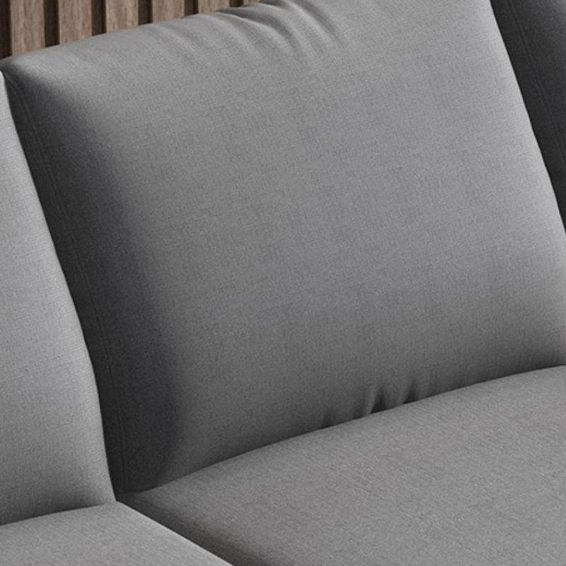 Loose Back Leinenquadratarmof Sofa mit rutschloser Wohnzimmer und Wohnung