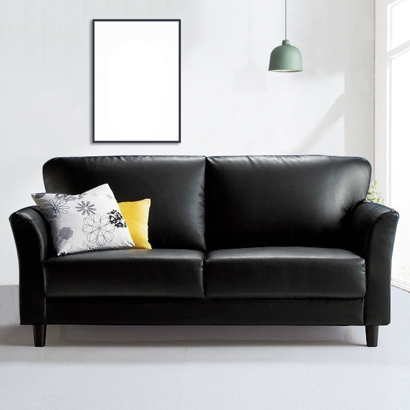 Modern Flared Arm Sofa Standard Wood Legs Sofa for Living Room