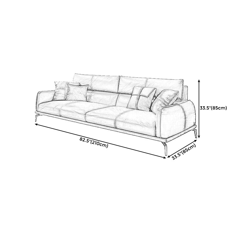 Reposabrazos cuadrado con almohada de cuero/imitación de cuero negro cojinete acolchado