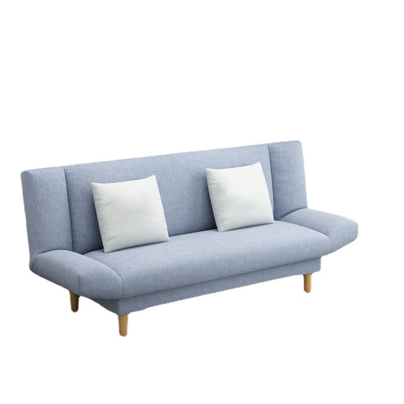 Tight Back Armless Settee Loveseat Convertible Fabric Settee