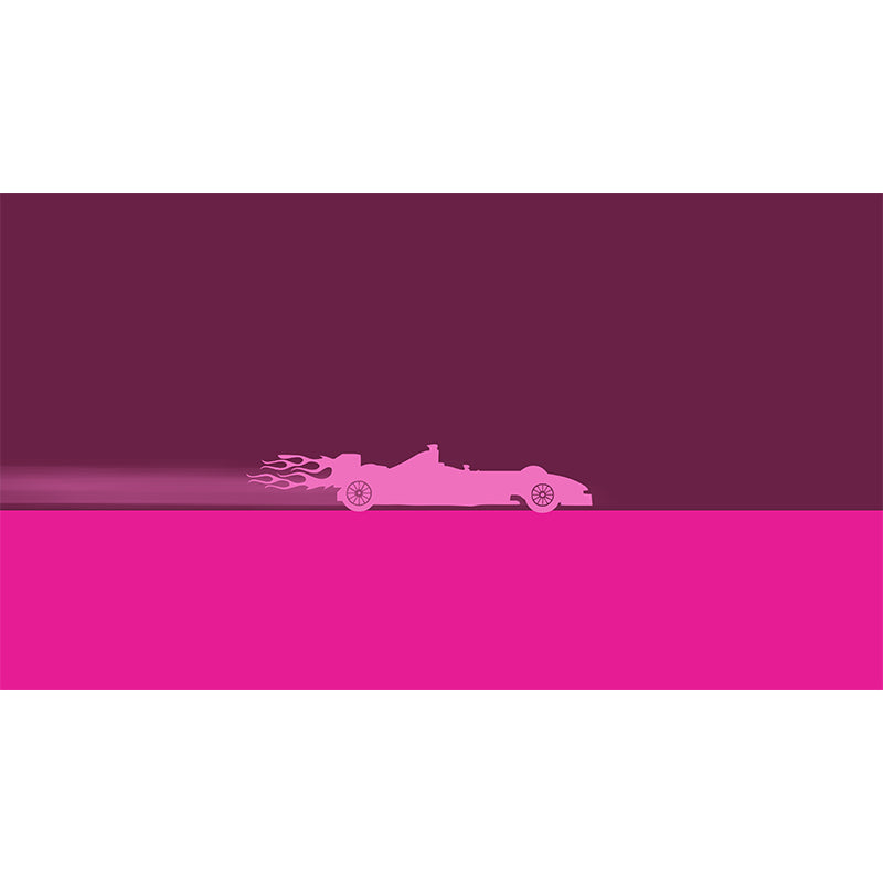 Illustration Vehicle Mildew Resistant Mural Wallpaper Sleeping Room Wall Mural