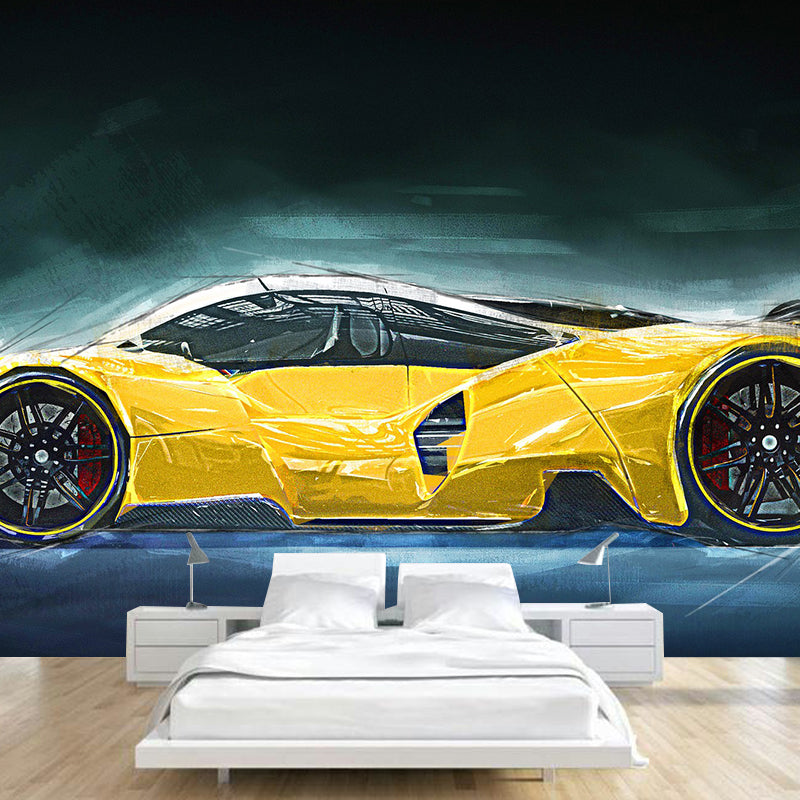 Beautiful Illustration Mural Wallpaper Vehicle Sitting Room Wall Mural