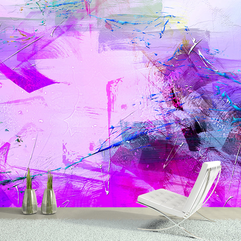 Abstract Style Illustration Stain Resistant Wall Mural Wallpaper Sitting Room Wall Mural