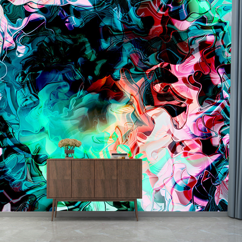 Abstract Style Illustration Stain Resistant Wall Mural Wallpaper Sitting Room Wall Mural