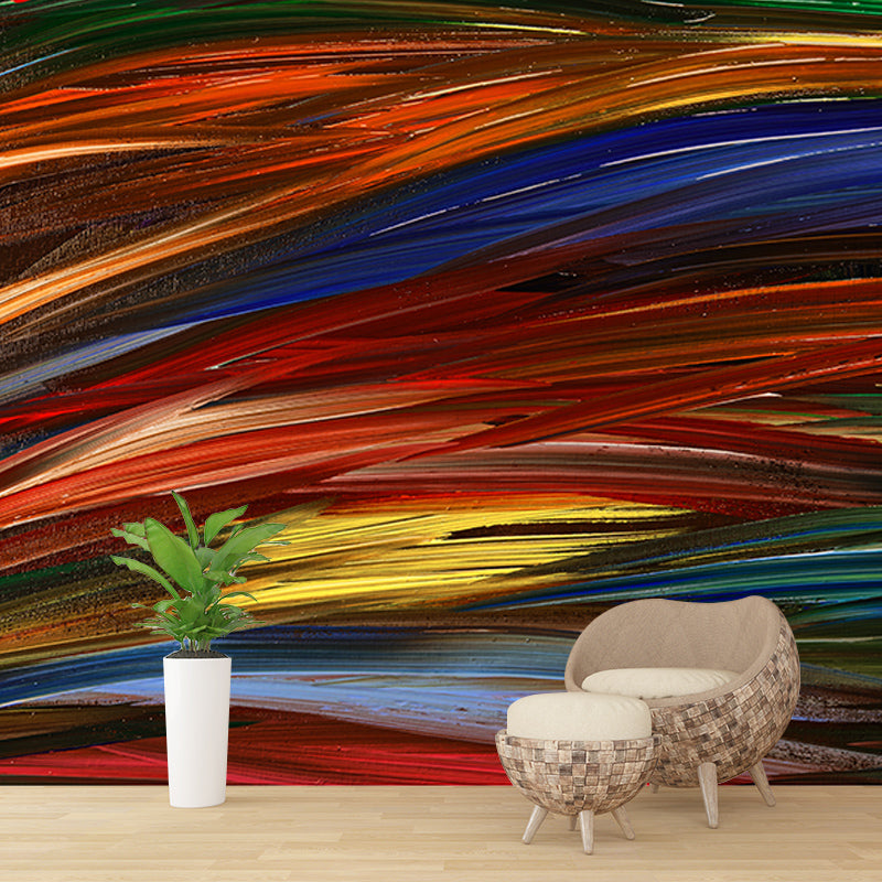 Illustration Wall Mural Wallpaper Abstract Style Sitting Room Wall Mural