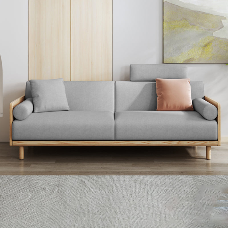 Linen  Modern Sofa 33"W P Sofa Pillow Top Arm for Living Room
