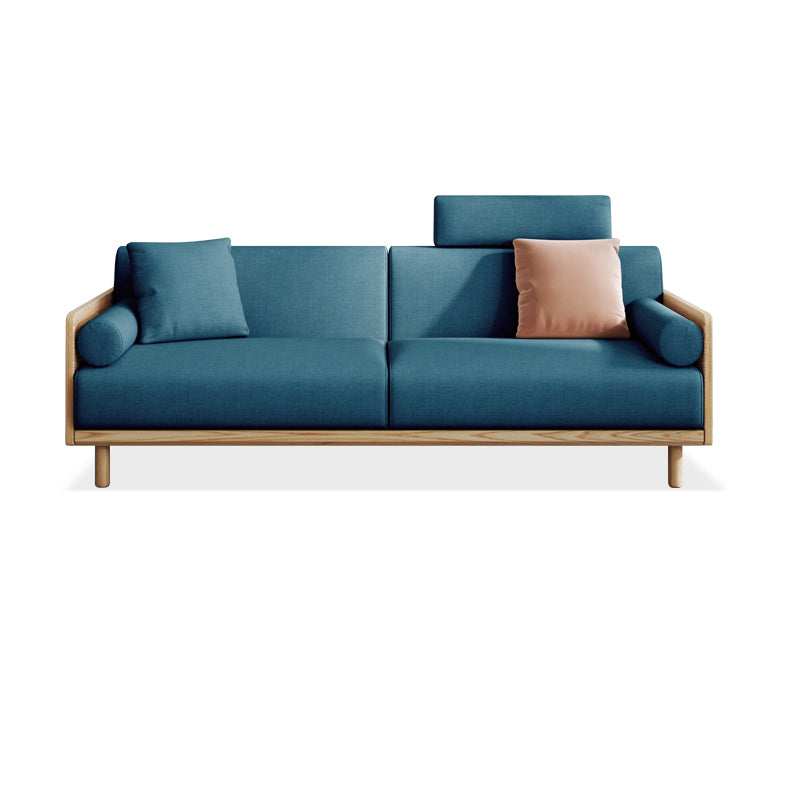 Linen  Modern Sofa 33"W P Sofa Pillow Top Arm for Living Room