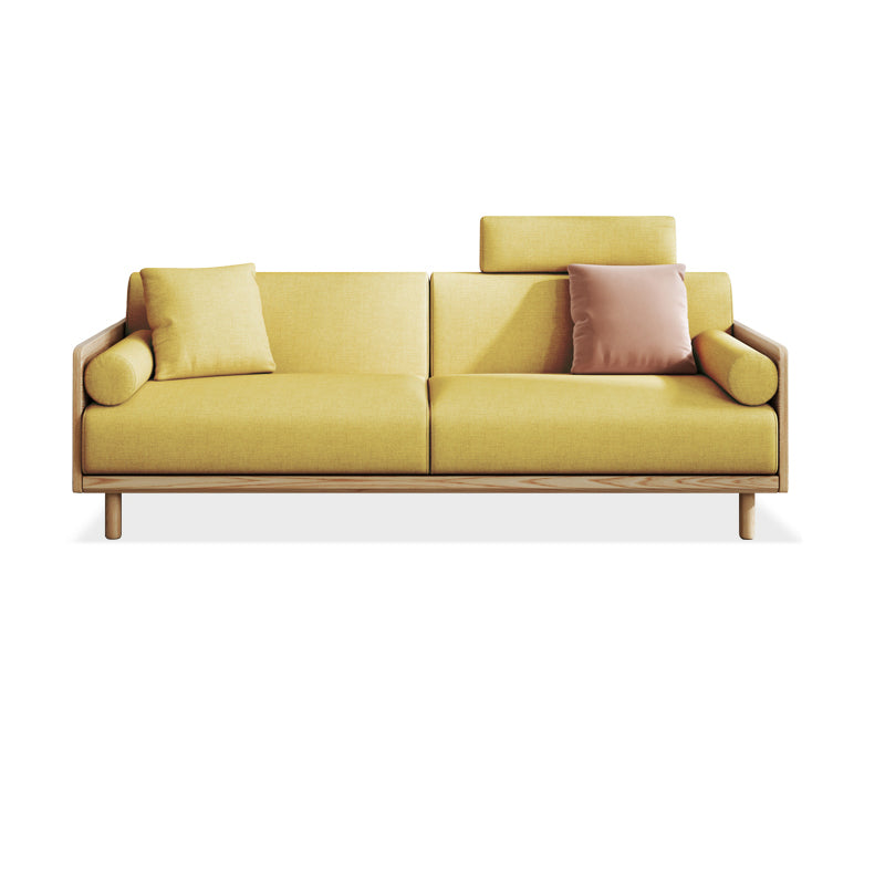 Linen  Modern Sofa 33"W P Sofa Pillow Top Arm for Living Room
