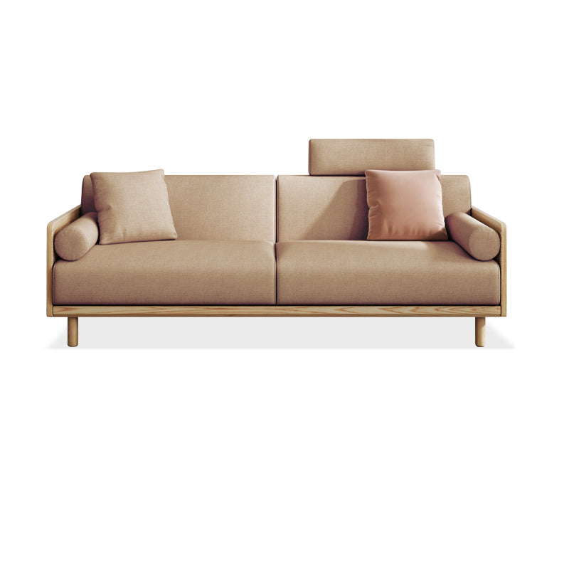 Linen  Modern Sofa 33"W P Sofa Pillow Top Arm for Living Room