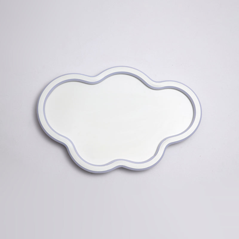 Acrylic LED Ceiling Fixture in Modern Simplicity Aluminium Cloud Flush Mount for Bedroom