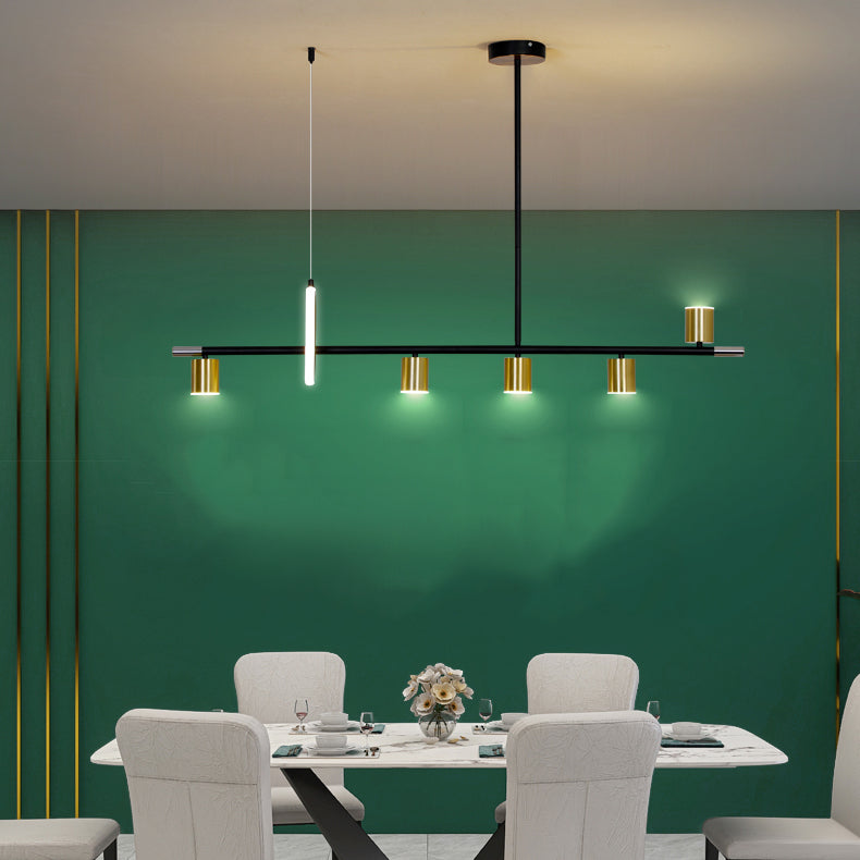 Luces colgantes contemporáneos Geometry Island Lights Metal para la isla de cocina