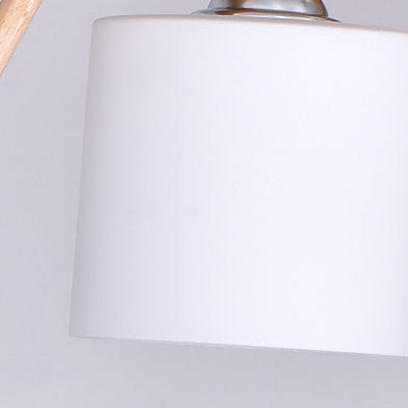 Luces colgantes contemporáneos luces de la isla de cilindro vidrio blanco para la isla de cocina