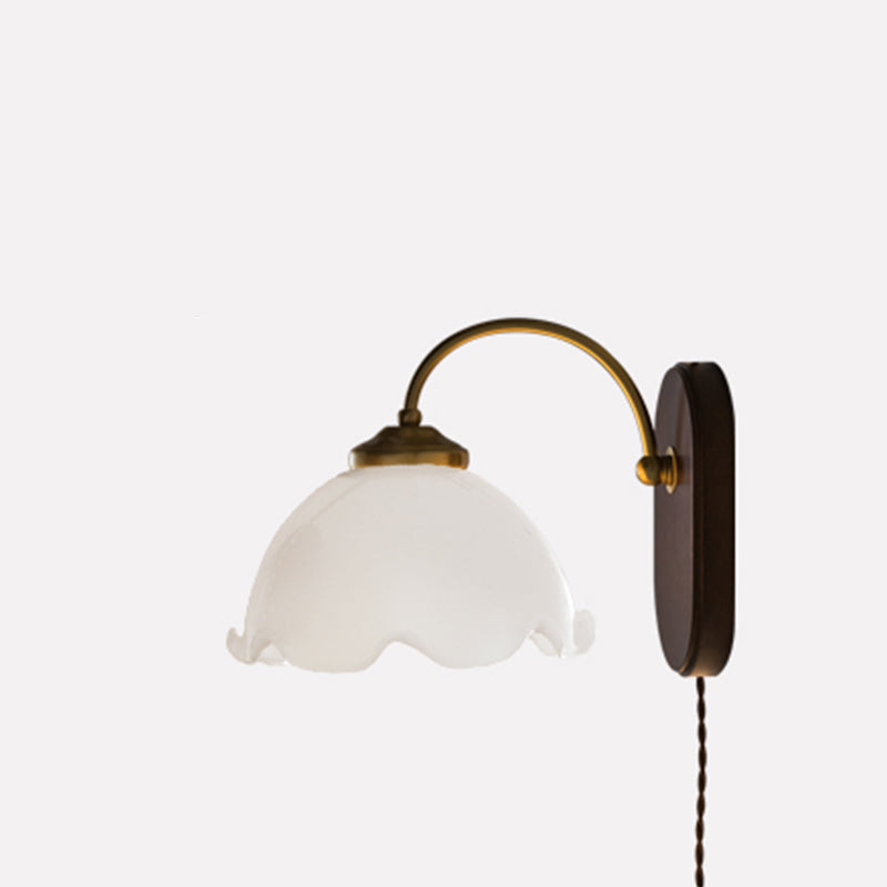 Moderne Stil Kuppelleuchte Leuchten Holz 1 Lichtwandmontierte Beleuchtung