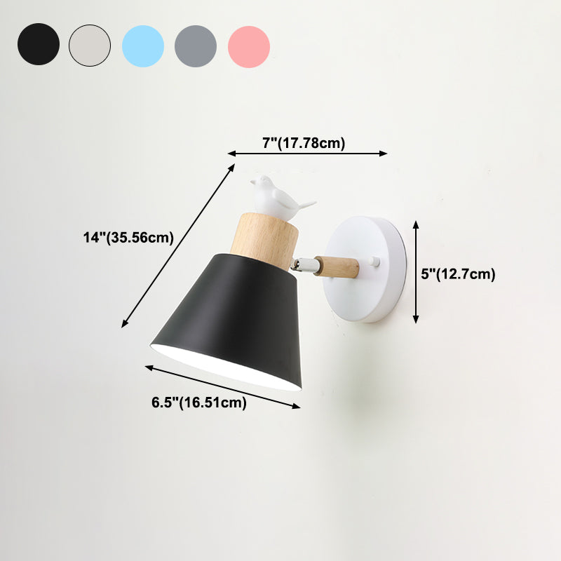 1-licht wandkandelaar Moderne macaron-stijl metalen wandverlichting voor eetkamer