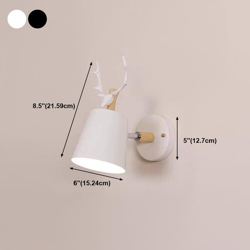 1 Light Wall Sconce Modern Macaron Style Metal Wall Lighting for Bedroom