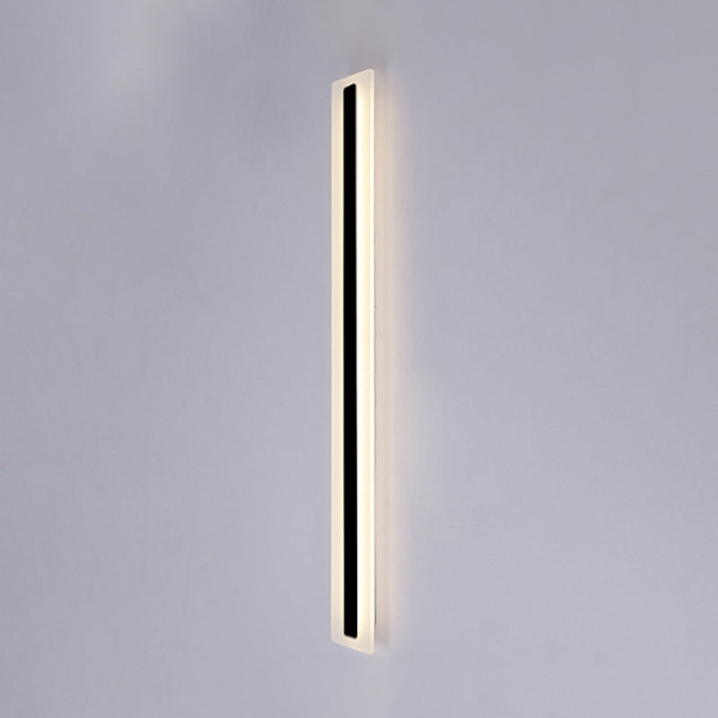 Linear Shape Wall Lighting Modern Style Metal 1 Light Sconce Lamp for Outdoor