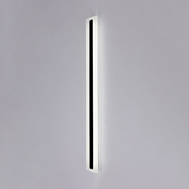 Linear Shape Wall Lighting Modern Style Metal 1 Light Sconce Lamp for Outdoor
