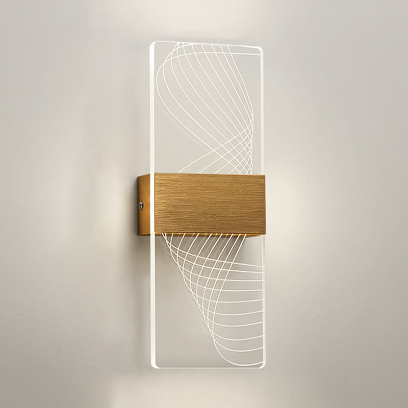 Acrylic Wall Light Fixture Modern Style Wall Light Sconce for Living Room