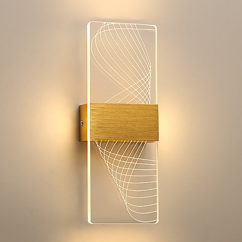 Acrylic Wall Light Fixture Modern Style Wall Light Sconce for Living Room