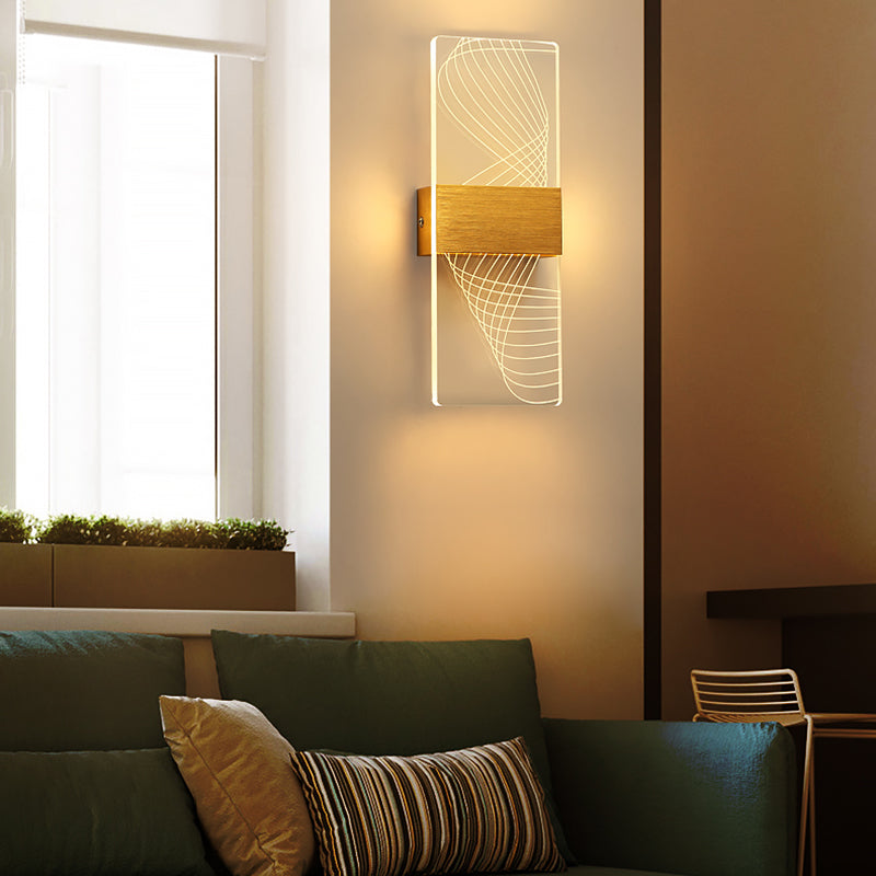 Acrylic Wall Light Fixture Modern Style Wall Light Sconce for Living Room