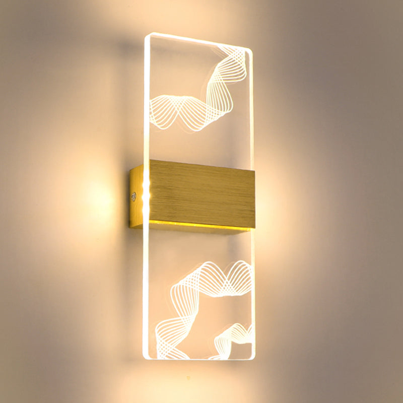 Acrylic Wall Light Fixture Modern Style Wall Light Sconce for Living Room
