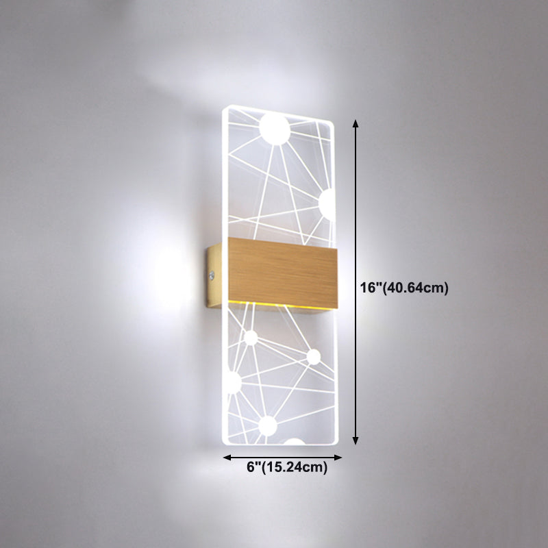 Acrylic Wall Light Fixture Modern Style Wall Light Sconce for Living Room