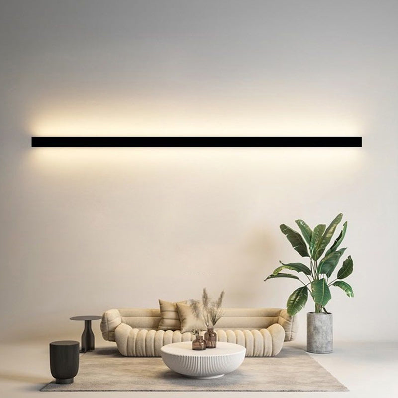 Metal Strip Wall Light Modern Linear Wall Light Sconce for Bedroom