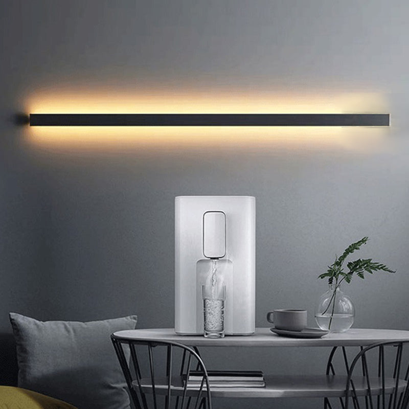 Metal Strip Wall Light Modern Linear Wall Light Sconce for Bedroom