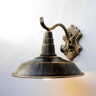 1 Glühbirne Scheunenleuchte Bauernhausstil Kupfer-/Rost -Schmiedeeisenwandlampe für Korridor