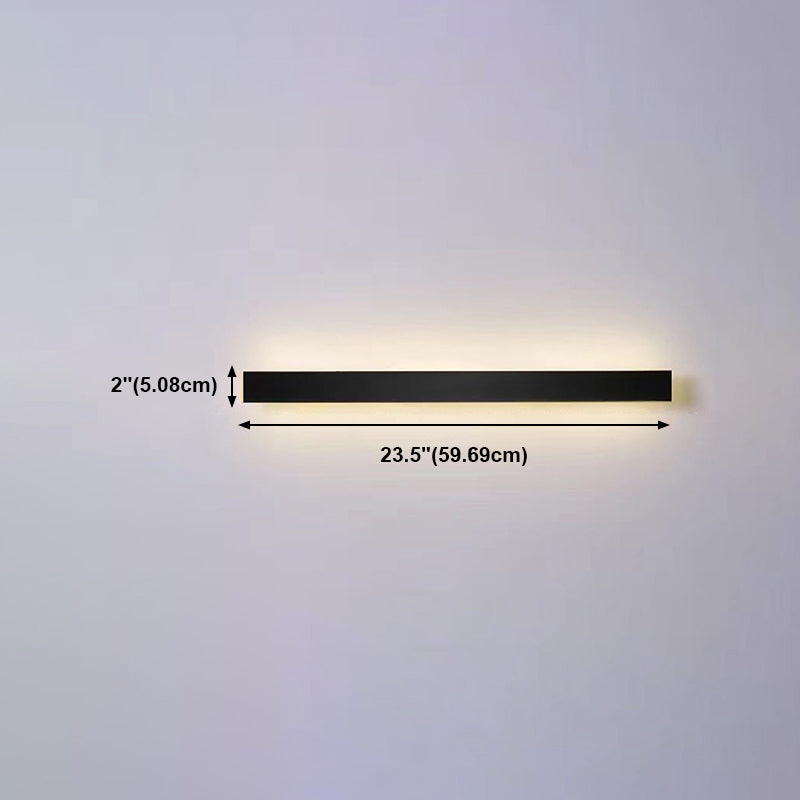 Metal Strip Wall Light Modern Linear Wall Light Sconce for Bedroom