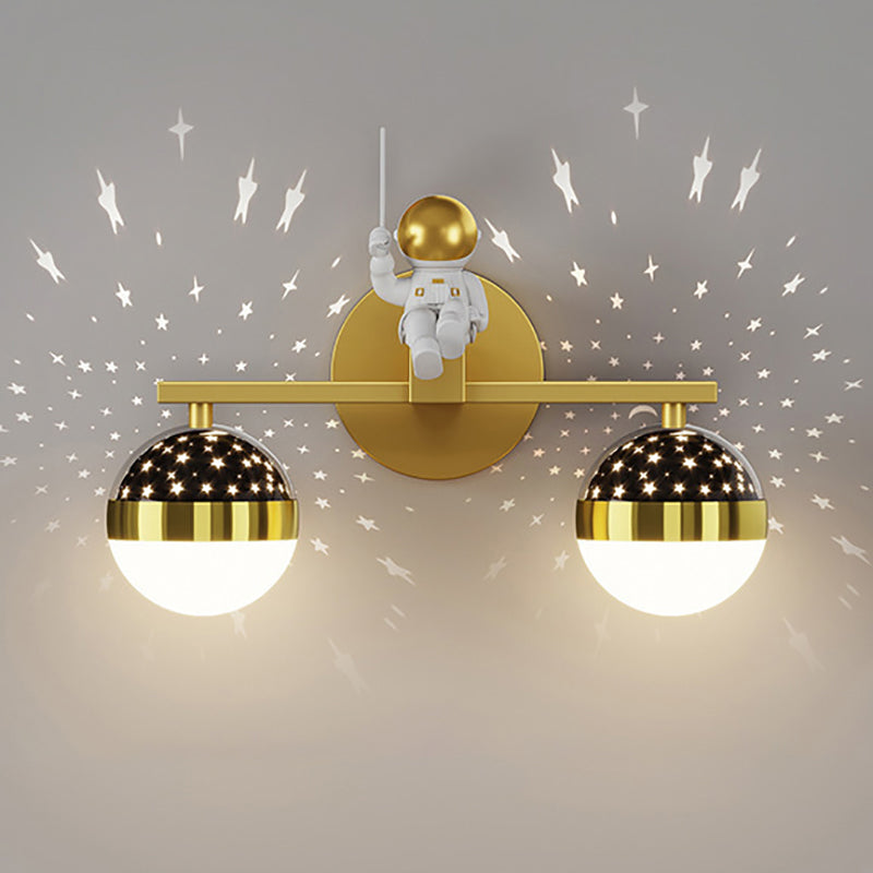 Astronauta Starry Wall Sconce Light Style's Children's Style LED Monted Light